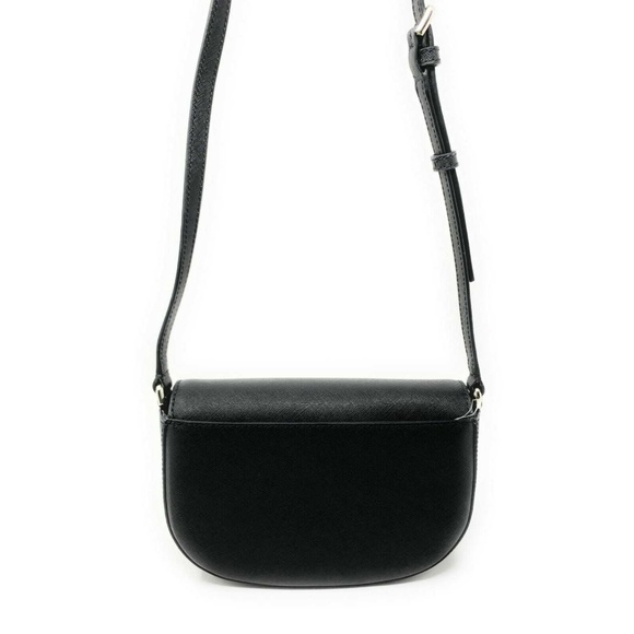 Kate Spade Reiley Flap Crossbody Bag Leather Black - Picture 4 of 8